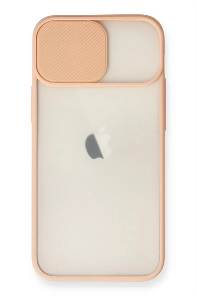Apple iPhone 11 Kılıf Palm Buzlu Kamera Sürgülü Silikon - Pembe