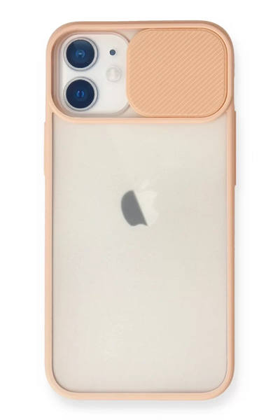 Apple iPhone 11 Kılıf Palm Buzlu Kamera Sürgülü Silikon - Pembe