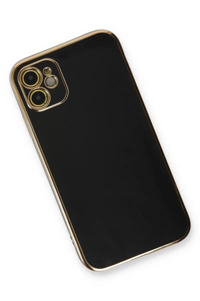 Apple iPhone 11 Kılıf Volet Silikon - Siyah