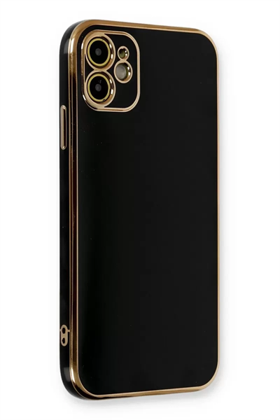 Apple iPhone 11 Kılıf Volet Silikon - Siyah