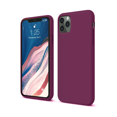 Apple iPhone 11 Pro Kılıf First Silikon - Mürdüm