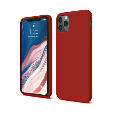Apple iPhone 11 Pro Kılıf First Silikon - Bordo