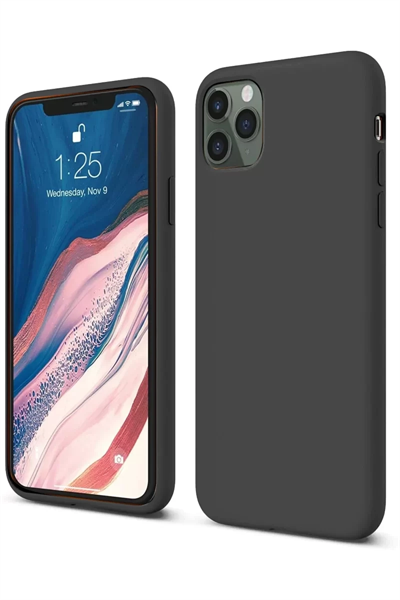 Apple iPhone 11 Pro Kılıf First Silikon - Siyah