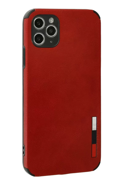 Apple iPhone 11 Pro Kılıf Loop Deri Silikon - Kırmızı