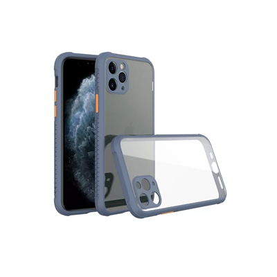 Apple iPhone 11 Pro Kılıf Miami Şeffaf Silikon - Gri