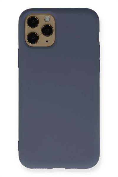 Apple iPhone 11 Pro Kılıf Nano içi Kadife Silikon - Gri