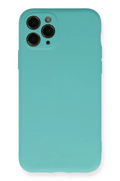Apple iPhone 11 Pro Kılıf Nano içi Kadife Silikon - Turkuaz
