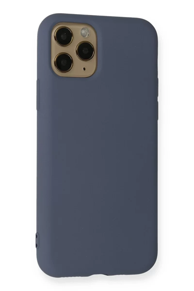 Apple iPhone 11 Pro Kılıf Nano içi Kadife Silikon - Gri