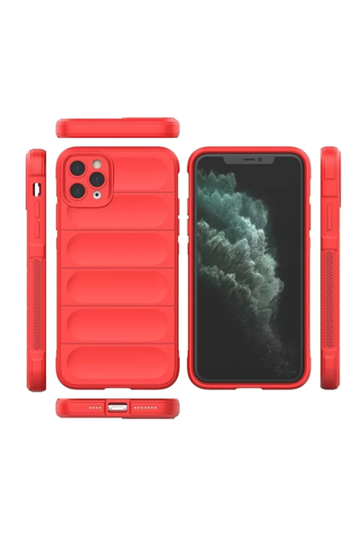 Apple iPhone 11 Pro Kılıf Optimum Silikon - Kırmızı