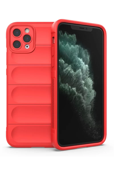 Apple iPhone 11 Pro Kılıf Optimum Silikon - Kırmızı