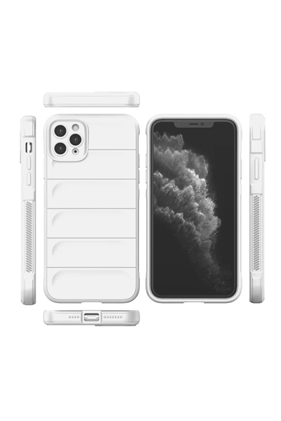 Apple iPhone 11 Pro Kılıf Optimum Silikon - Krem