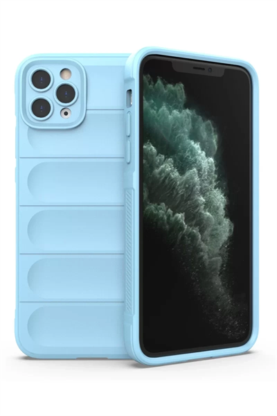 Apple iPhone 11 Pro Kılıf Optimum Silikon - Sky Blue