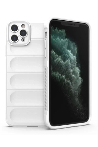 Apple iPhone 11 Pro Kılıf Optimum Silikon - Krem