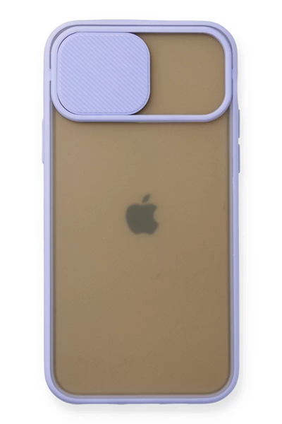 Apple iPhone 11 Pro Kılıf Palm Buzlu Kamera Sürgülü Silikon - Lila