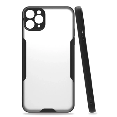 Apple iPhone 11 Pro Kılıf Platin Silikon - Siyah