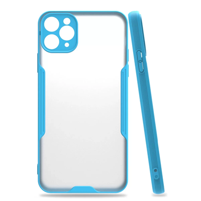 Apple iPhone 11 Pro Kılıf Platin Silikon - Mavi