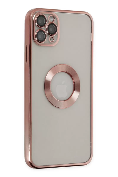 Apple iPhone 11 Pro Kılıf Slot Silikon - Rose Gold