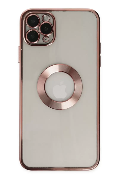 Apple iPhone 11 Pro Kılıf Slot Silikon - Rose Gold