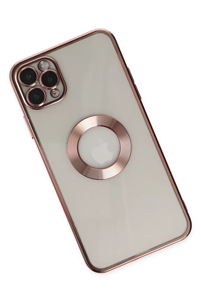 Apple iPhone 11 Pro Kılıf Slot Silikon - Rose Gold