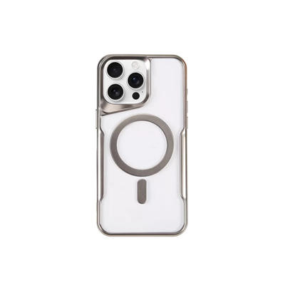 Apple iPhone 11 Pro Max Kılıf Boyi Magsafe Silikon Kapak - Gümüş
