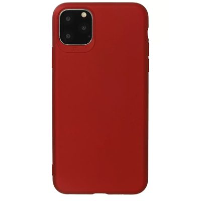 Apple iPhone 11 Pro Max Kılıf First Silikon - Bordo