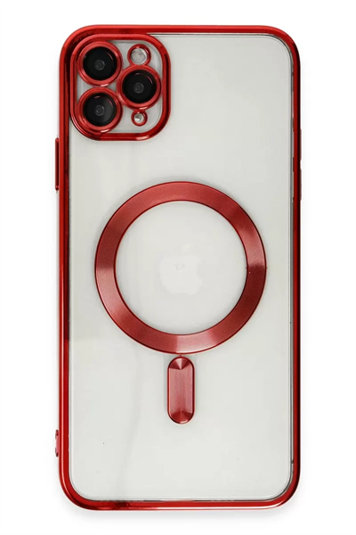 Apple iPhone 11 Pro Max Kılıf Kross Magneticsafe Kapak - Kırmızı