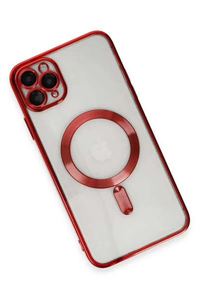 Apple iPhone 11 Pro Max Kılıf Kross Magneticsafe Kapak - Kırmızı