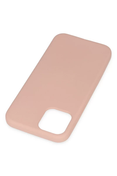 Apple iPhone 11 Pro Max Kılıf Nano içi Kadife Silikon - Pudra
