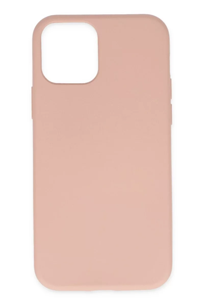 Apple iPhone 11 Pro Max Kılıf Nano içi Kadife Silikon - Pudra