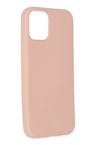 Apple iPhone 11 Pro Max Kılıf Nano içi Kadife Silikon - Pudra