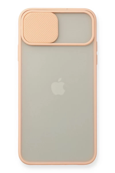 Apple iPhone 11 Pro Max Kılıf Palm Buzlu Kamera Sürgülü Silikon - Pembe