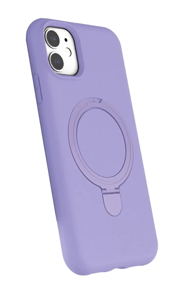 Apple iPhone 11 Regal Magsafe Standlı Kapak - Lila