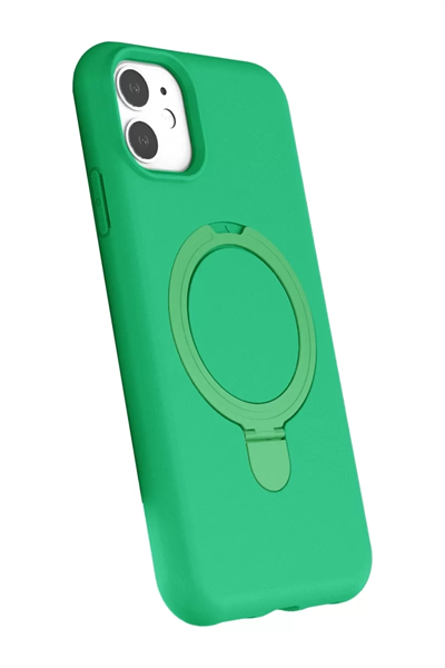 Apple iPhone 11 Regal Magsafe Standlı Kapak - Yeşil