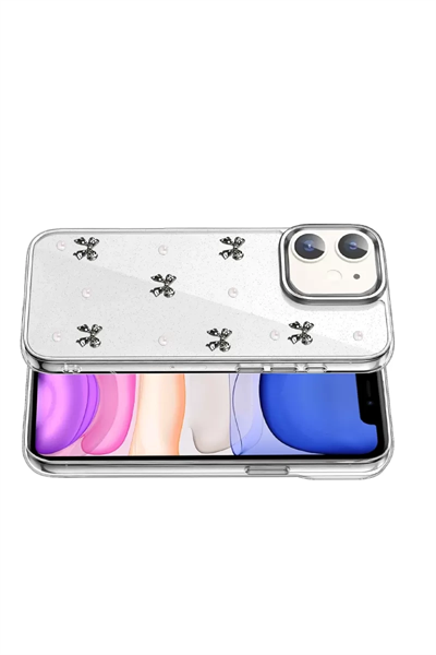 Apple iPhone 12 Fiyonk Desenli Kapak - Desen 8