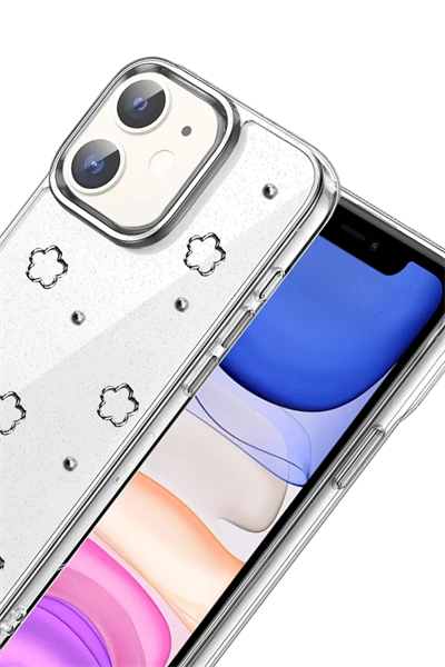 Apple iPhone 12 Fiyonk Desenli Kapak - Desen 2