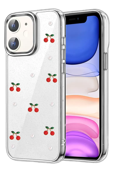 Apple iPhone 12 Fiyonk Desenli Kapak - Desen 9