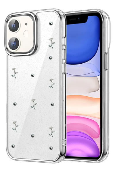 Apple iPhone 12 Fiyonk Desenli Kapak - Desen 4