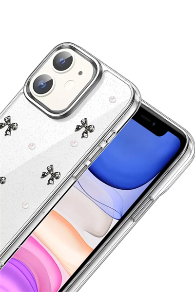 Apple iPhone 12 Fiyonk Desenli Kapak - Desen 8