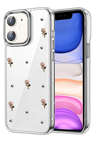 Apple iPhone 12 Fiyonk Desenli Kapak - Desen 6