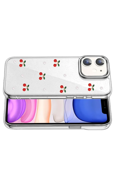 Apple iPhone 12 Fiyonk Desenli Kapak - Desen 9