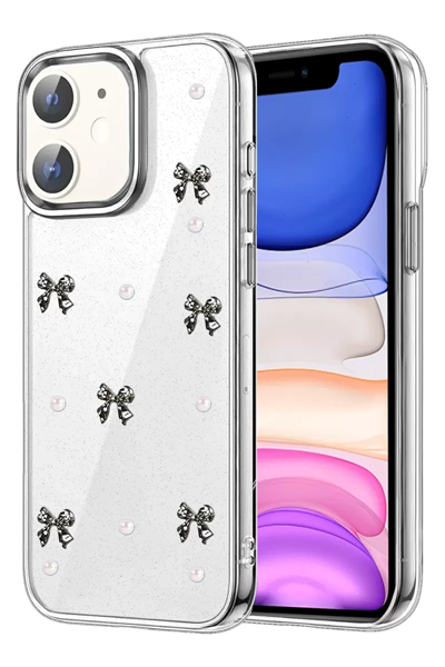 Apple iPhone 12 Fiyonk Desenli Kapak - Desen 8