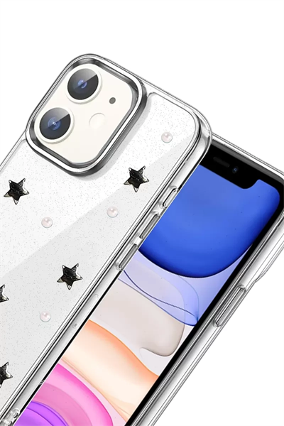 Apple iPhone 12 Fiyonk Desenli Kapak - Desen 7