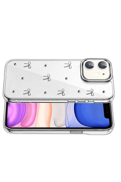 Apple iPhone 12 Fiyonk Desenli Kapak - Desen 5