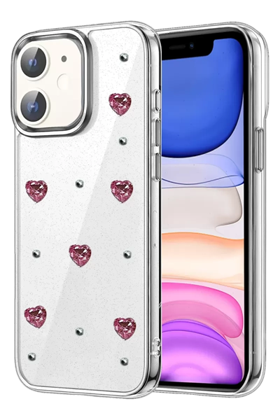 Apple iPhone 12 Fiyonk Desenli Kapak - Desen 3
