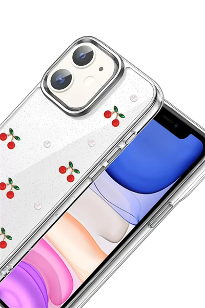 Apple iPhone 12 Fiyonk Desenli Kapak - Desen 9