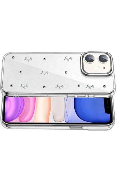 Apple iPhone 12 Fiyonk Desenli Kapak - Desen 4