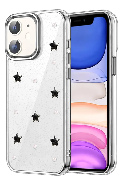 Apple iPhone 12 Fiyonk Desenli Kapak - Desen 7