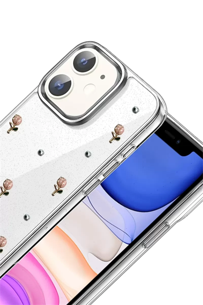 Apple iPhone 12 Fiyonk Desenli Kapak - Desen 6