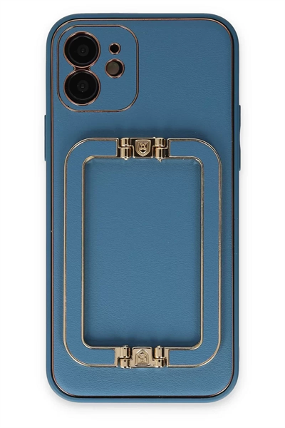 Apple iPhone 12 Kılıf Coco Elit Kapak - Mavi