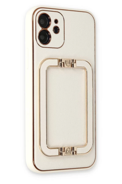 Apple iPhone 12 Kılıf Coco Elit Kapak - Beyaz